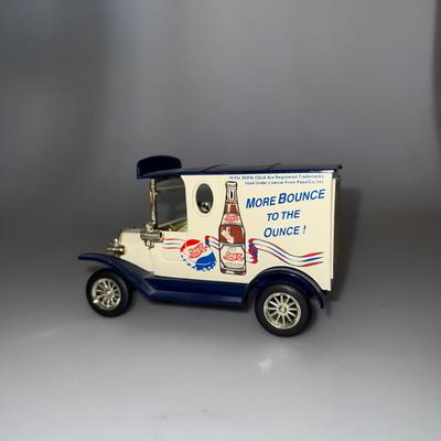 1912 Ford Truck Coin Bank Pepsi Cola Golden Wheel Die Cast