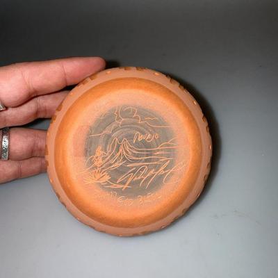 Native American Pottery Bowl Navajo Bud Vase Hand Etched Hand Painted - Signed