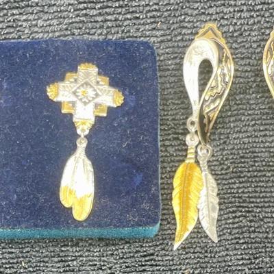 Native American Inspired Earring Pair