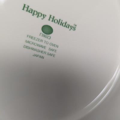 67 Pieces Of Happy Holidays Nikko Japan Christmas Dishes #82 (HW)