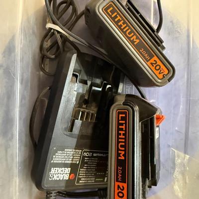 Black + Decker Leaf Blower and Battery