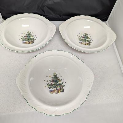 Happy Holidays Nikko Serving Bowls #84 (HW)
