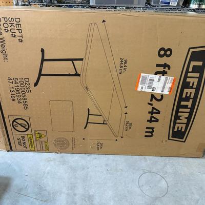 Lifetime 8ft Table New in box!