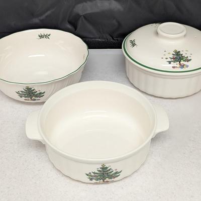 Happy Holidays Nikko Serving Dishes #85 (HW)