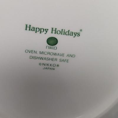Happy Holidays Nikko Serving Dishes #85 (HW)