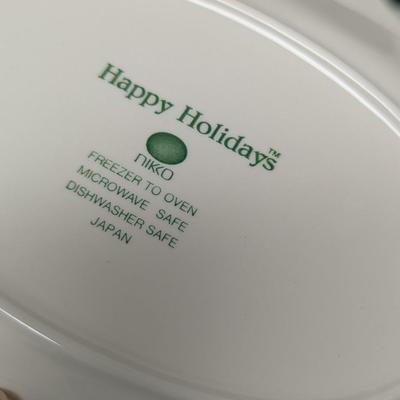 Happy Holidays Nikko Serving Dishes #86 (HW)