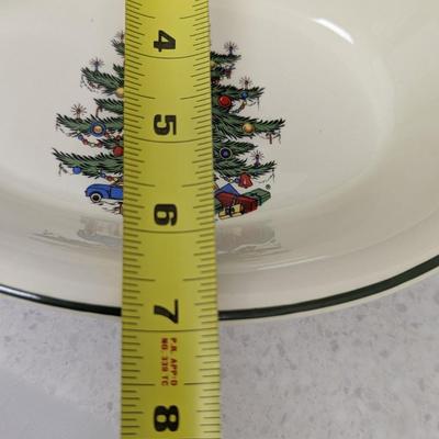 Happy Holiday Nikko & Cuthbertson Original Christmas Tree Serving Dishes #87 (HW)
