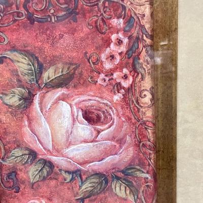 Still Life Lithograph: Pink Roses by Judy Kaufman