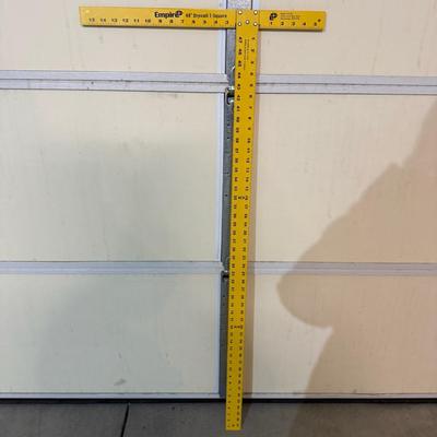 2 Cones, leveler, and measuring sticks