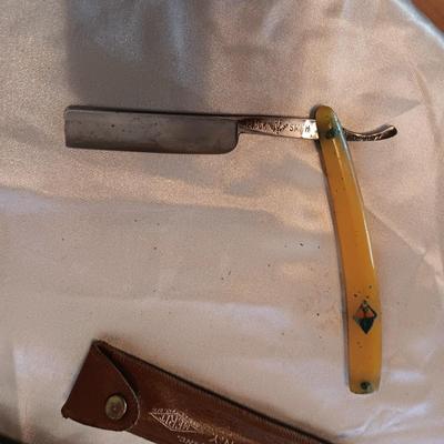 BLACK SMITH STRAIGHT EDGE RAZOR & FIXED BLADE KNIFE