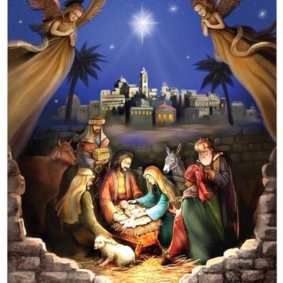 Nativity Scene Christmas Dishwasher Magnet - Reusable Seasonal Christmas Decoration