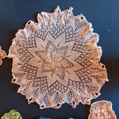 HANDMADE DOILIES, POT HOLDERS, APRON AND MORE