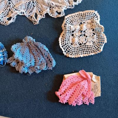 HANDMADE DOILIES, POT HOLDERS, APRON AND MORE