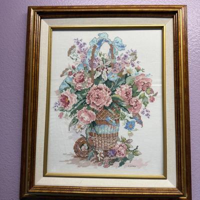 Cross stitch home decor