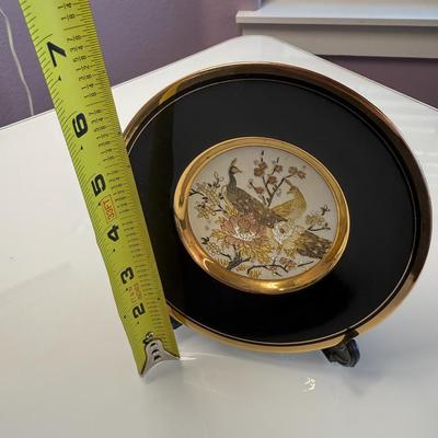 THE ART OF CHOKIN 24K Gold Edged Engraved Decorative Collector’s Plate 6" Dish