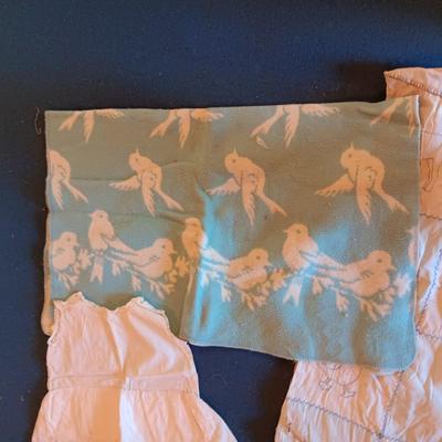 ANTIQUE AND VINTAGE BABY SHOES, BLANKETS AND OUTFITS
