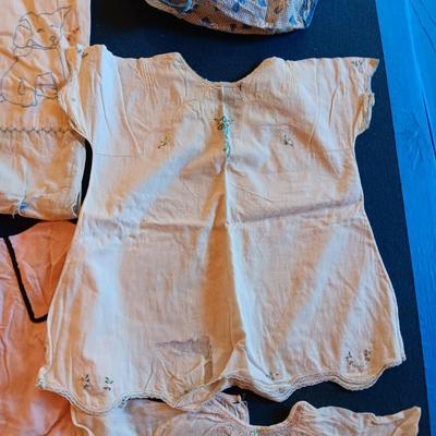 ANTIQUE AND VINTAGE BABY SHOES, BLANKETS AND OUTFITS