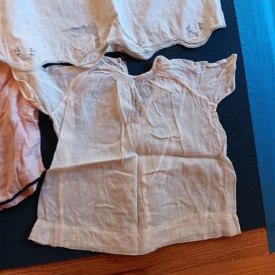 ANTIQUE AND VINTAGE BABY SHOES, BLANKETS AND OUTFITS