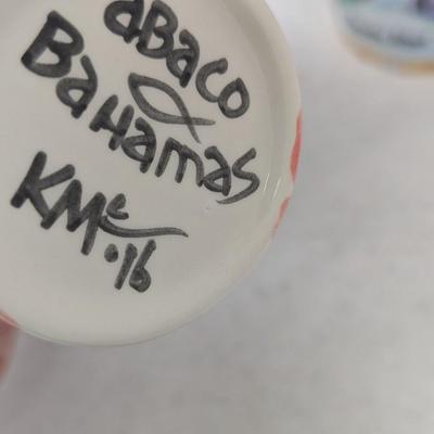 2 Signed Abaco Bahamas Coffee Mugs #91 (HW)