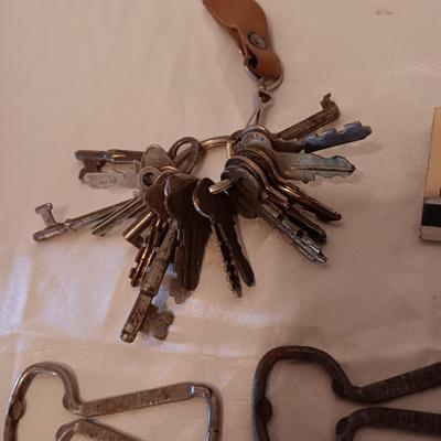 SKELETON, CLOCK AND OTHER KEYS, MATCH BOOK FOR BOULDER SHERIFF CANIDATE
