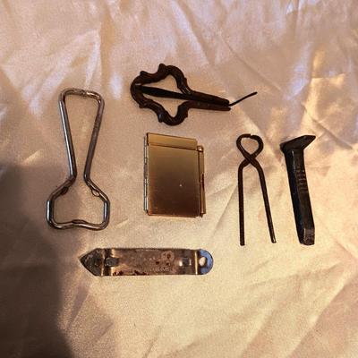 SMALL BRASS NOTEPAD W/PENCIL & MORE