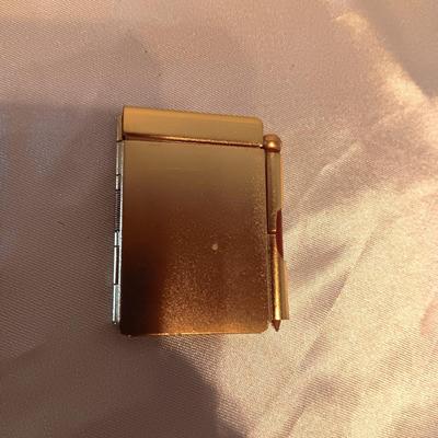 SMALL BRASS NOTEPAD W/PENCIL & MORE