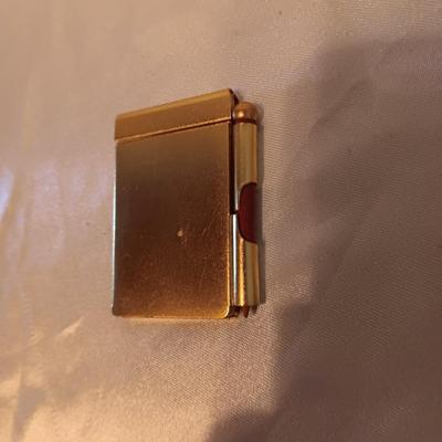 SMALL BRASS NOTEPAD W/PENCIL & MORE