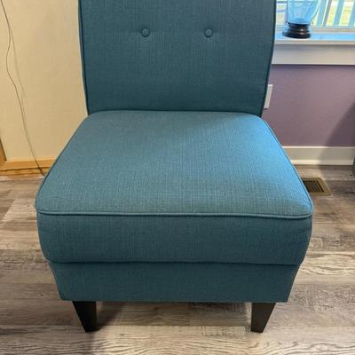 Blue Armless Chair