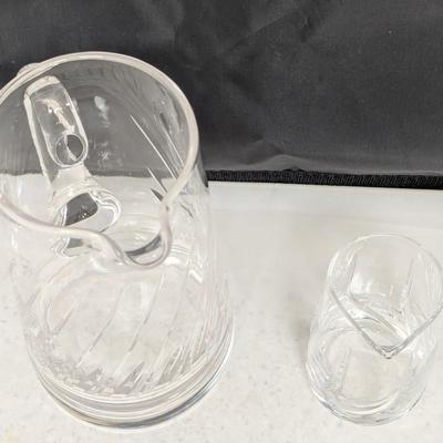 Vintage Stuart Glass Pitcher Small Pitcher Marked Also #94 (HW)