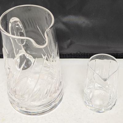 Vintage Stuart Glass Pitcher Small Pitcher Marked Also #94 (HW)