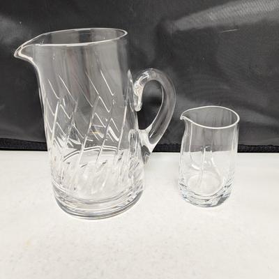 Vintage Stuart Glass Pitcher Small Pitcher Marked Also #94 (HW)