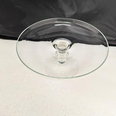 Etched Flower Dome Pedestal Cake Stand #97 (HW)