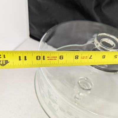 Etched Flower Dome Pedestal Cake Stand #97 (HW)