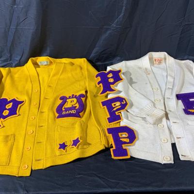 Lot of Vintage school, Letterman sweaters