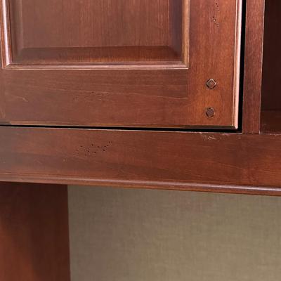 Wood Top Half of Office Hutch