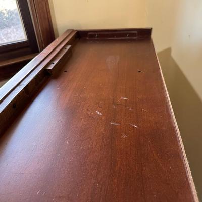 Wood Top Half of Office Hutch