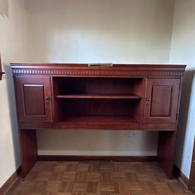 Wood Top Half of Office Hutch