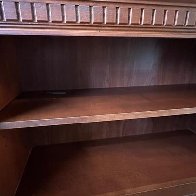 Wood Top Half of Office Hutch