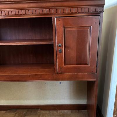 Wood Top Half of Office Hutch