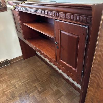 Wood Top Half of Office Hutch