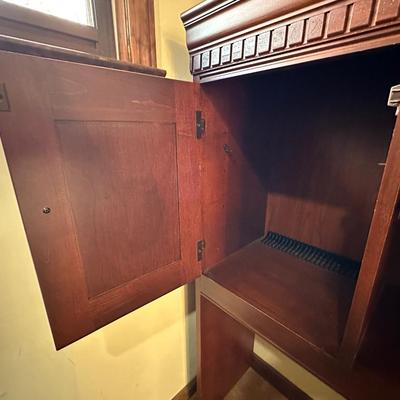 Wood Top Half of Office Hutch