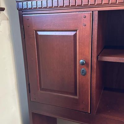 Wood Top Half of Office Hutch