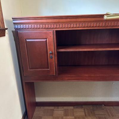 Wood Top Half of Office Hutch