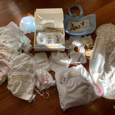 Large lot of vintage baby items