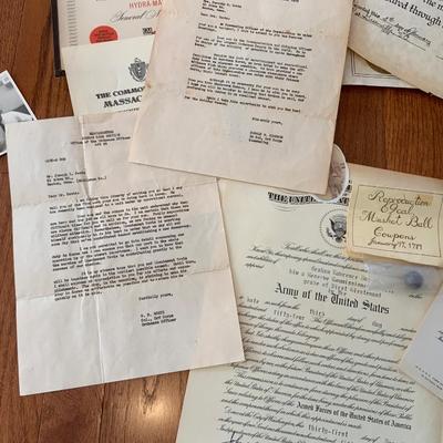 Lot of misc Military War Items including Hat