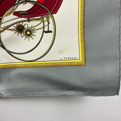 548 HERMÈS Paris Carrè 90 Silk Scarf '1965 Francois De La Perriere'
