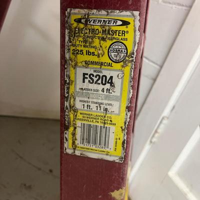 Two Step Stools & Werner Ladder (B2-MG)