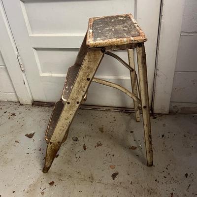 Two Step Stools & Werner Ladder (B2-MG)