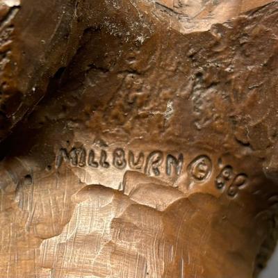 Vintage Millburn Wood Buffalo