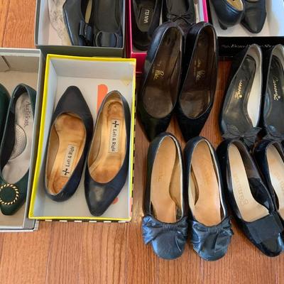 Lot of Ladies size 4 1/2 Dress shoes mostly Black